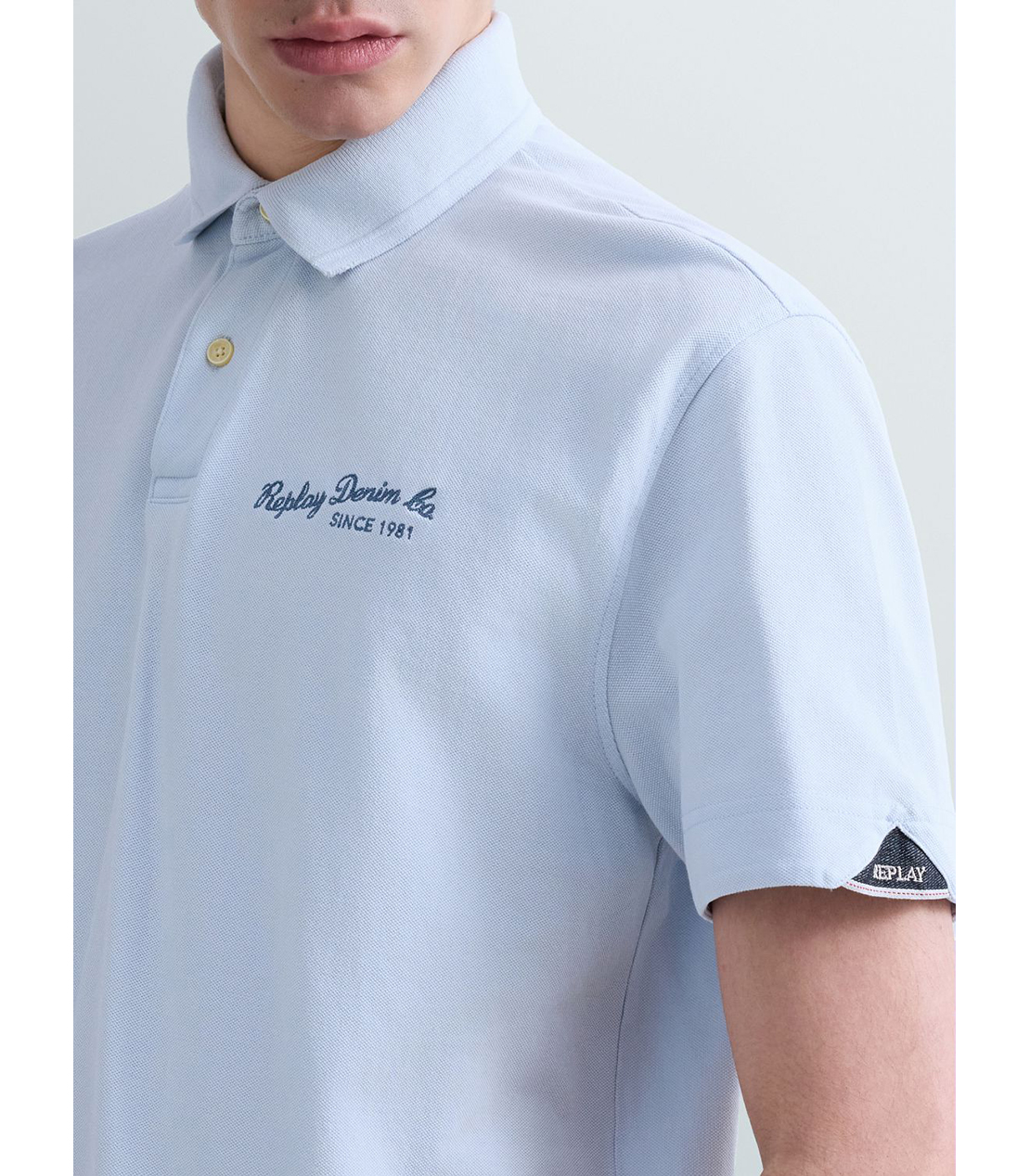 コットンピケポロシャツ 詳細画像 スカイブルー 6